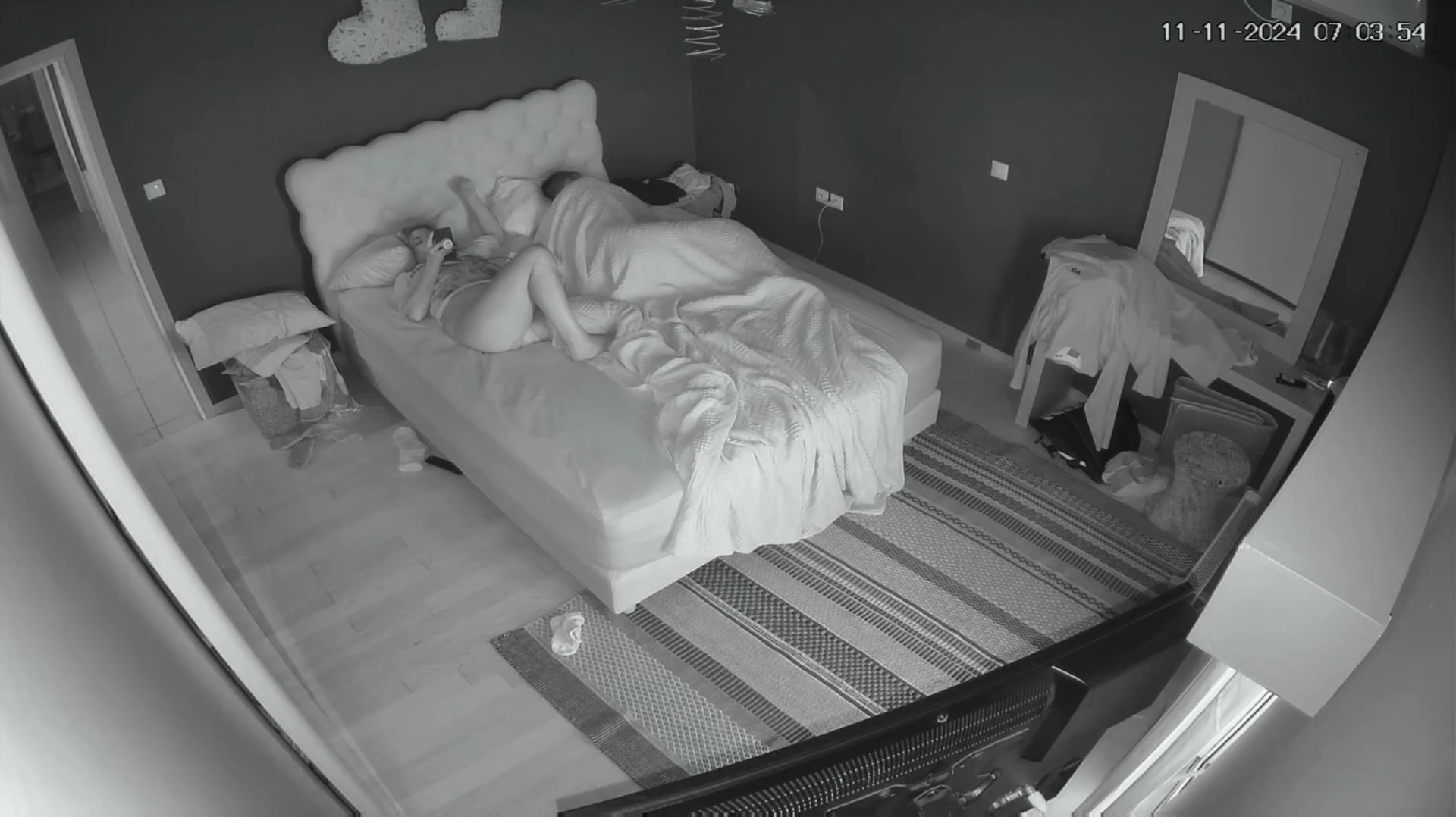 IP Cam Italian Couple Enjoying Bedroom Sex - Part 1