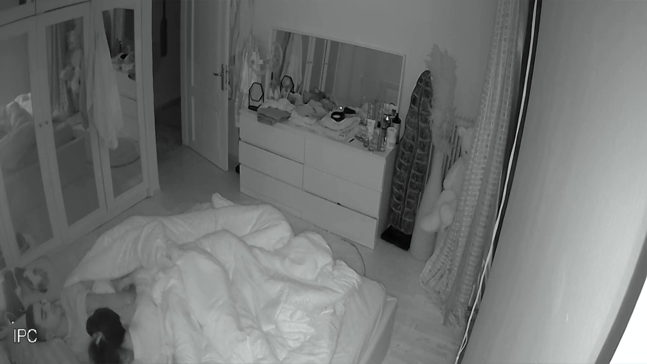 Young Couple Hard Sex on Bedroom - IP Camera