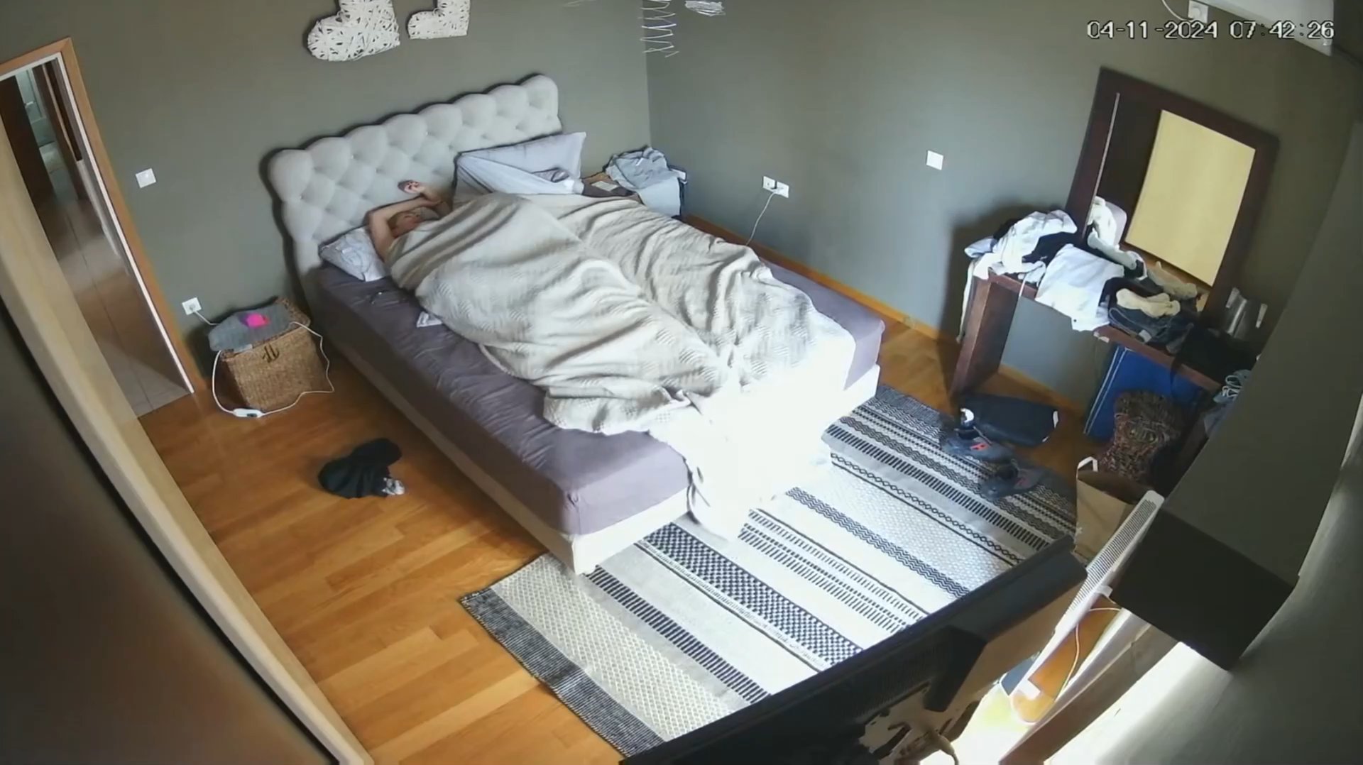 IP Cam Italian Couple Enjoying Bedroom Sex - Part 2