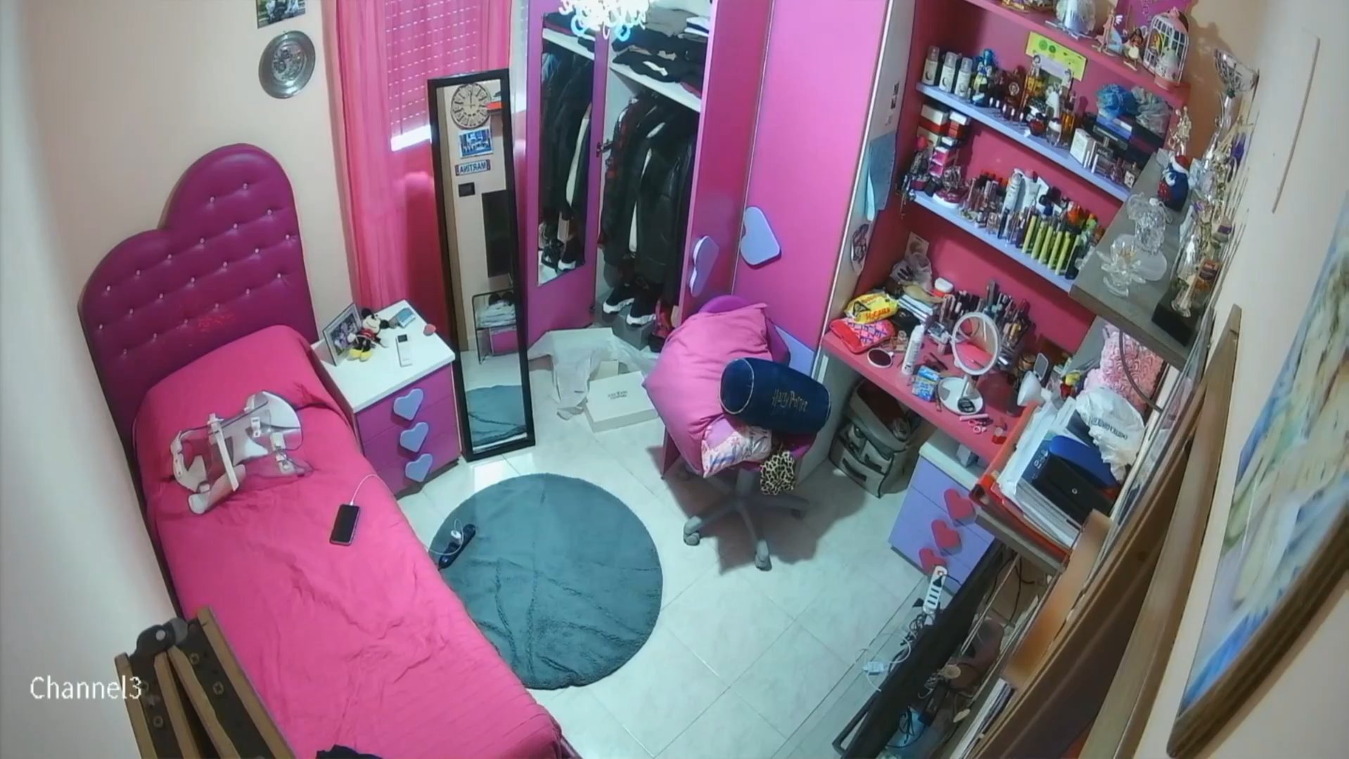 Chinese Girl Caught Undressing in Hotel Room - IP Camera