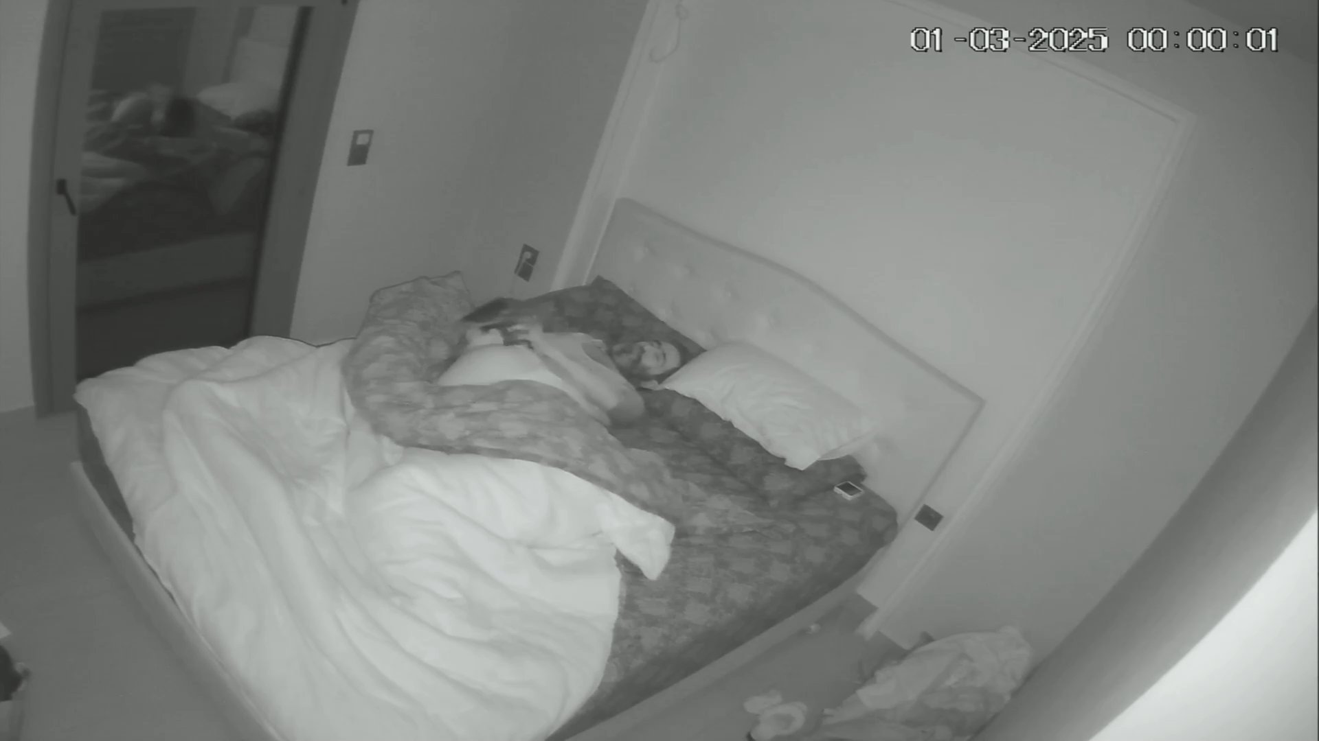Asian Couple IP Camera Bedroom Fuck - Full Night Recording