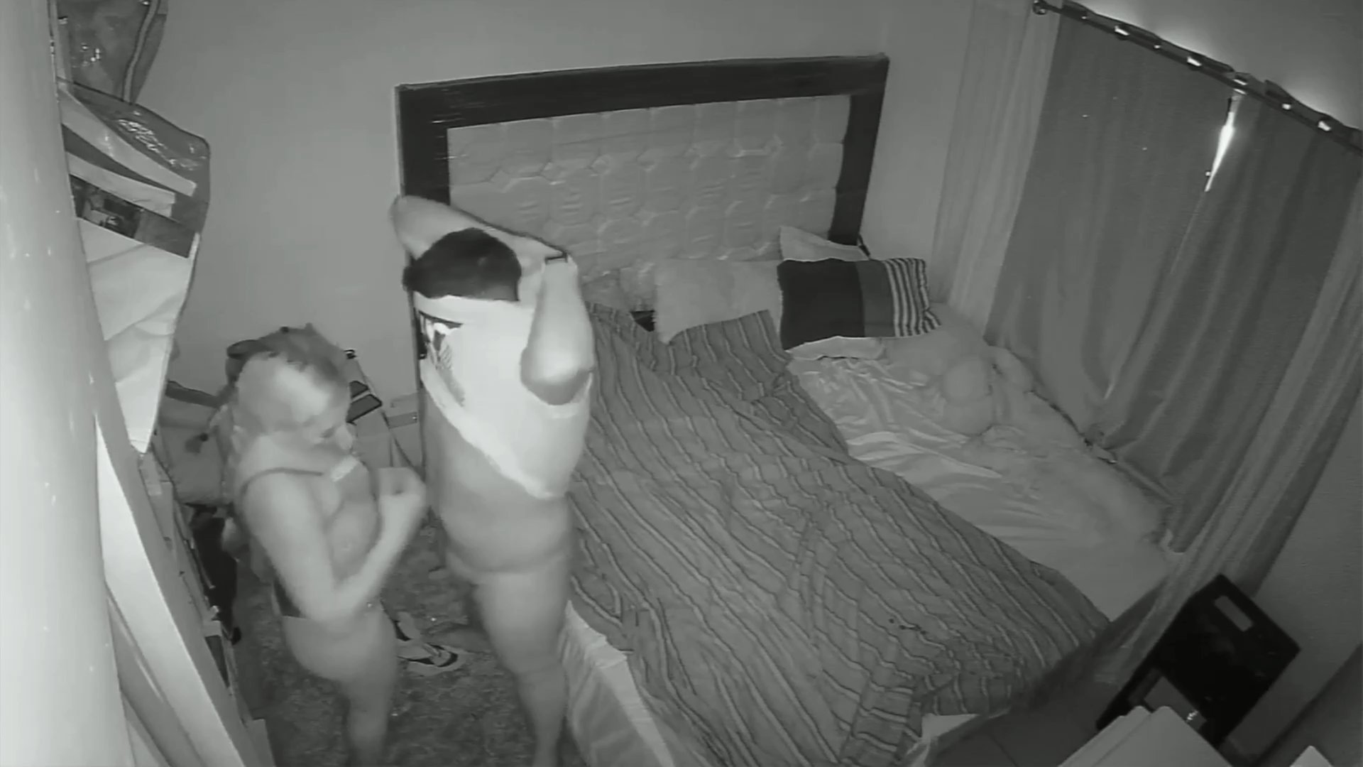 Redhead Girl Home Alone IP Camera Masturbation - Full Video