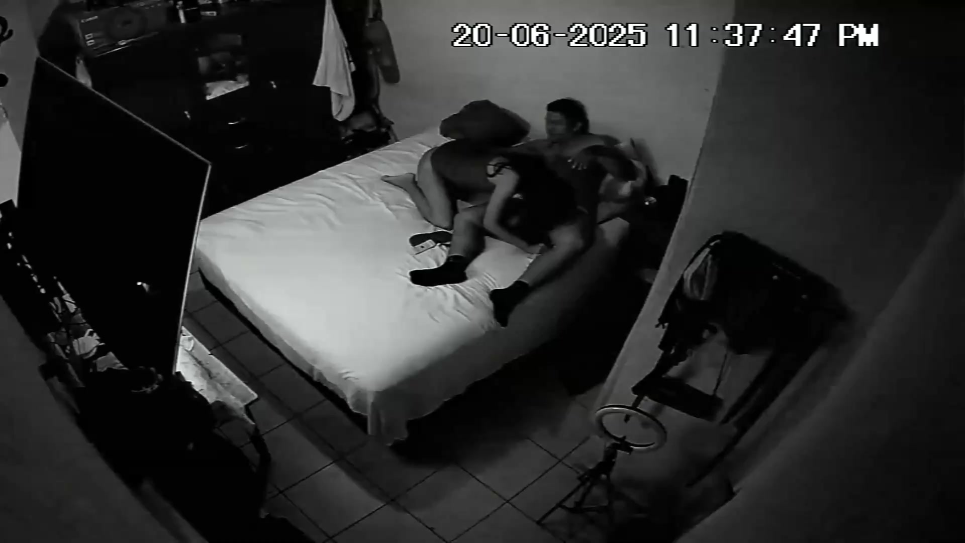 Authentic Home Bedroom Camera Footage 135