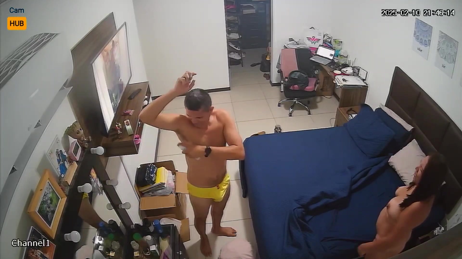 Asian Bedroom IP Cam - Authentic Footage 165