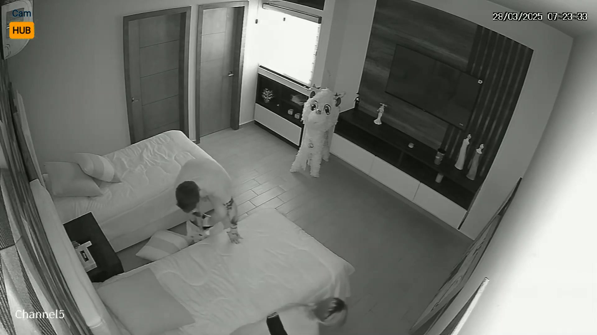 Authentic Home Bedroom Camera Footage 575