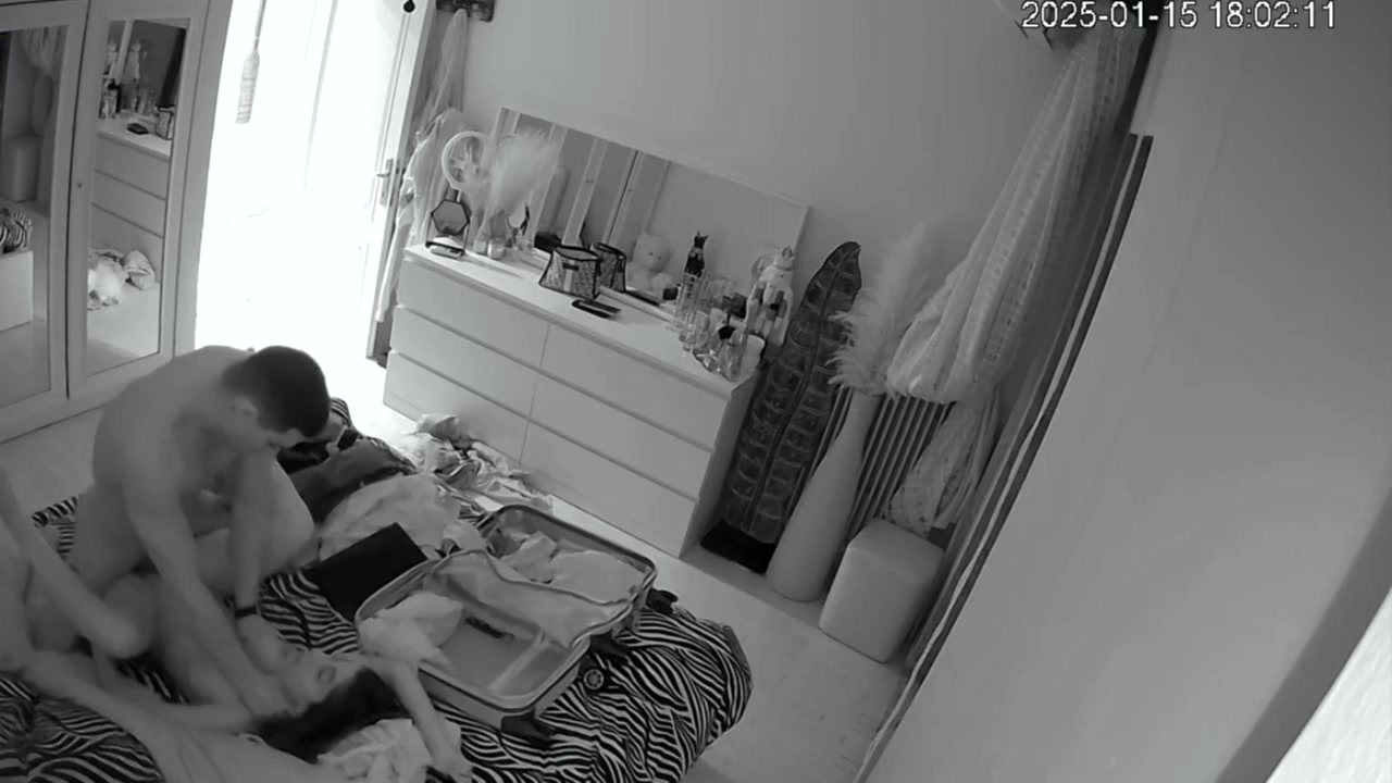 Bedroom CCTV Footage - Private Moments Exposed 607