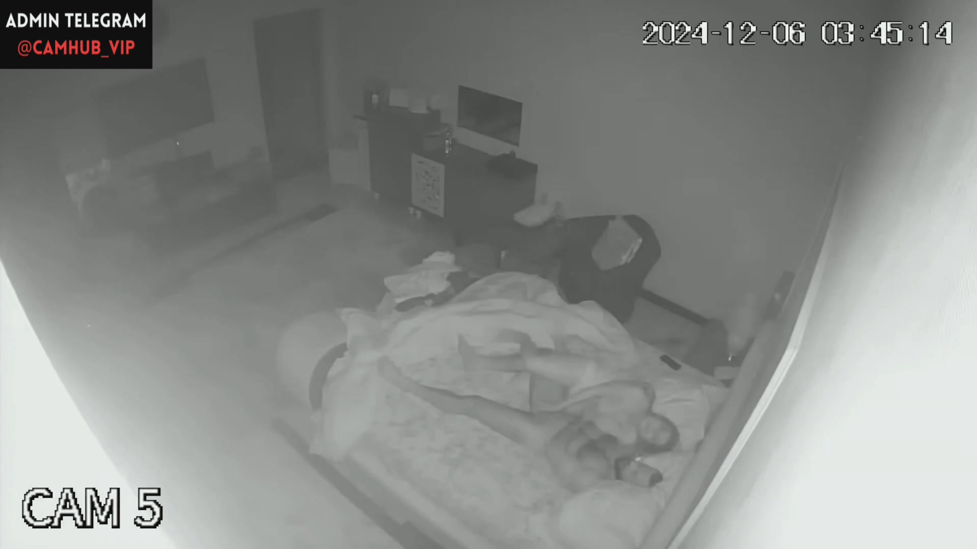 Hidden Cam Bedroom - All Night Recording 618