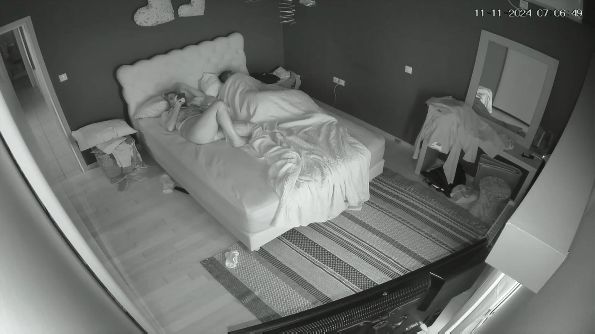 Amateur Couple Bedroom Cam Recording 679