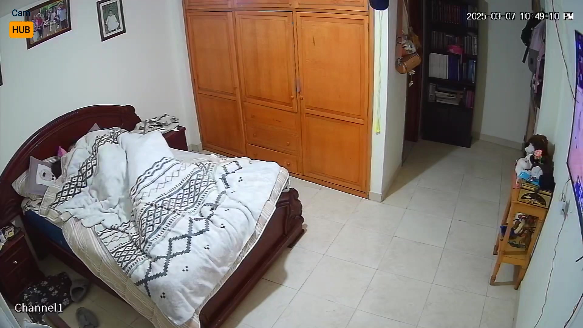 Authentic Home Bedroom Camera Footage 685