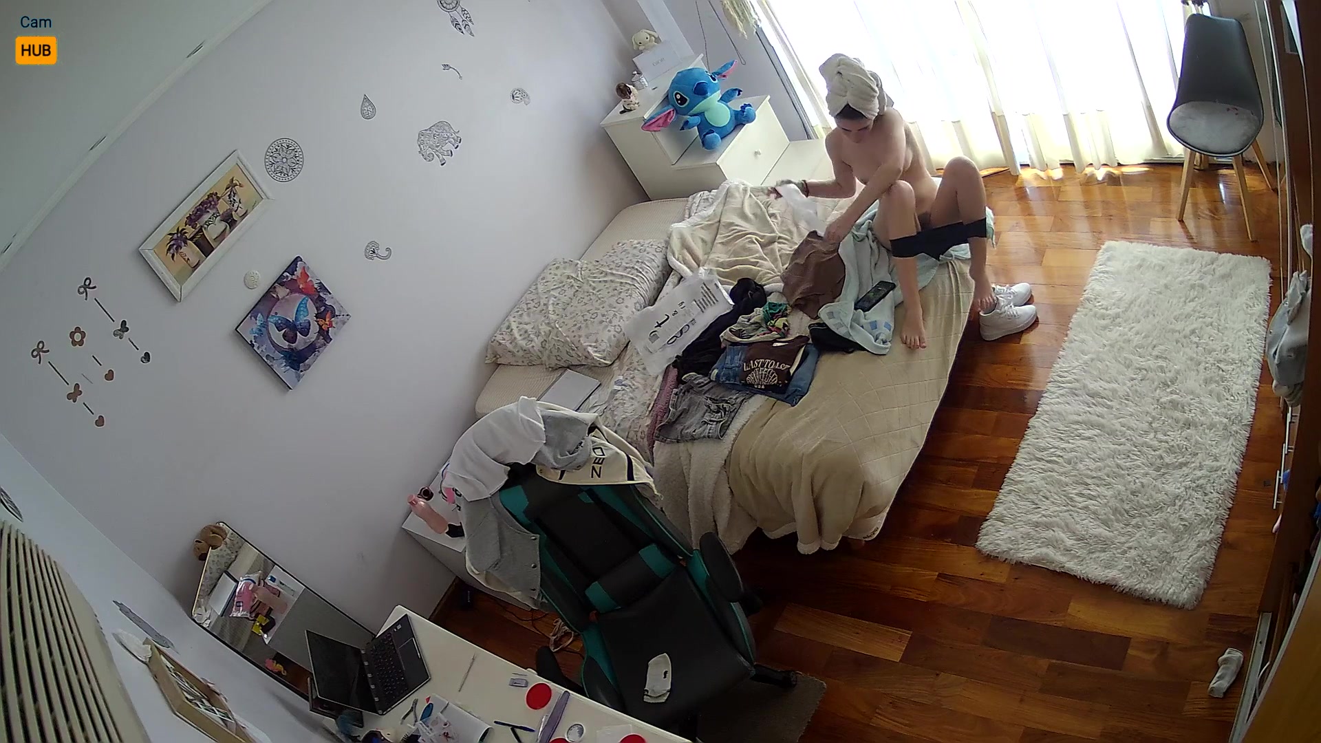 Secret Bedroom Cam Captures Real Couple 003
